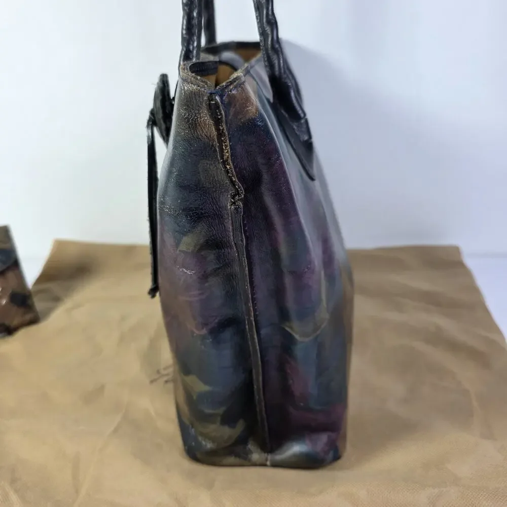 Patricia Nash Eastleigh Tote Peruvian Painting & Reiti Kisslock Wallet 2 pc Set
